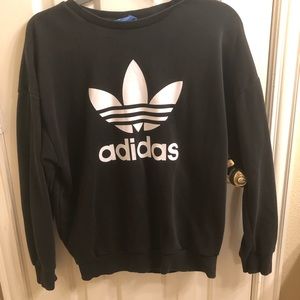 Black adidas  crewneck